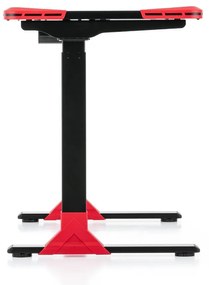 OfficeTech Game állítható magasságú asztal, 120 x 60 cm, fekete