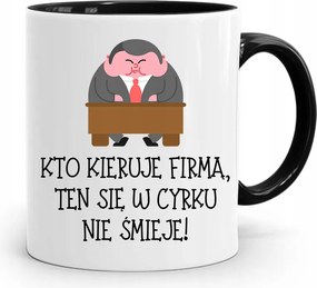 Fekete Bögre A Cirkusz Vezetőjének Nem Nevet A fényképes nyomattal