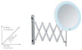 WENKO 24102100 - BARONA tükör 20x34 cm fényes króm