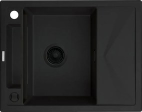 Magnetic gránit mosogató_nero_1 medence+csepegtető