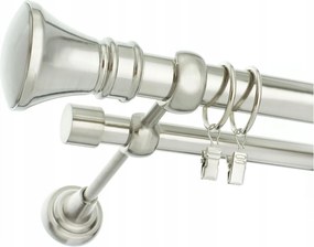 Függönykarnis Modern Dupla Acél 25+19mm 140cm