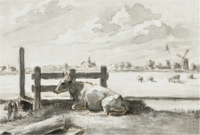 Divatos Flizelin Tapéta Ragasztóval Fali 3D Vidéki idill 104x70 Ragasztó