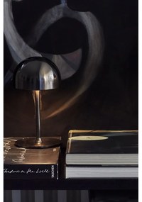 Sötétszürke LED asztali lámpa távirányítóval, fém búrával (magasság 22 cm) Tim – Sirius