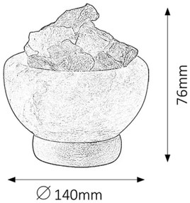 Rabalux 4097 - Sólámpa FUJI 1xE14/15W/230V