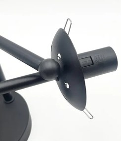 Brilagi - MALIVA felületre szerelhető csillár 3xE14/15W/230V fekete/füstszínű