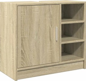 vidaXL sonoma tölgy színű szerelt fa mosdószekrény 63 x 29 x 55 cm