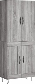 vidaXL szürke sonoma szerelt fa magasszekrény 69,5 x 34 x 180 cm