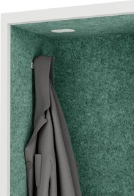 Sally 600mm  korpus Biały - siedzisko Zielony