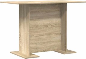 vidaXL Étkezőasztal Sonoma tölgy 110 x 60 x 75 cm Faanyag