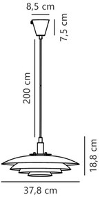 Nordlux - Csillár zsinóron BRETAGNE 1xG9/25W/230V Rózsaarany