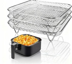 Főzőkészlet grillrács 3 db fogó