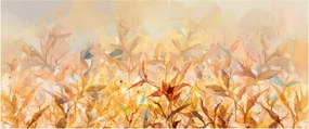 Kép - levelek az ősz színében, olajfestmény (120x50 cm)