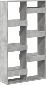 vidaXL betonszürke szerelt fa könyvespolc 100 x 33 x 175 cm
