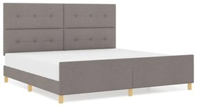 Taupe Ágykeret 200x200 cm Szövet