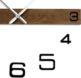 Rusztikus tölgyfa óra számokkal – skandináv stílus | HOPLOK
