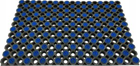 Áttört lábtörlő Strong fogkefe kék 75x50