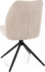 John Raven forgatható étkezőszék sötétbézs/fekete