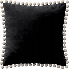Dekoria párnahuzat Wera mély fekete velvet 45x45