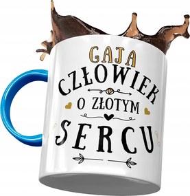 Kék Bögre Gaia Feleség Barátnő Ajándék Nyomtatott Fotóval