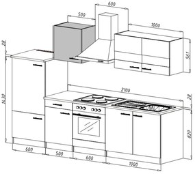 Hagen60 Beépíhető alacsony hűtősszekrény Több színben! Sonoma - Fehér N
