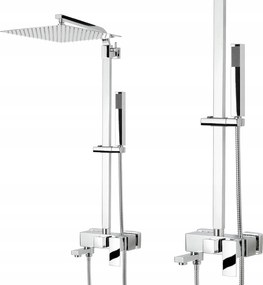 Zuhanyoszlop Zuhanykádhoz Nagy Esőztetővel 30x30CM