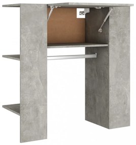betonszürke szerelt fa előszobaszekrény 97,5 x 37 x 99 cm