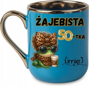 Elegáns bögre „Békás 20, 30, 40, 50-es" Név életkor 330 Kék