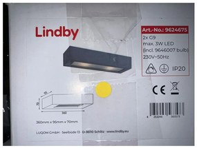 Lindby Lindby - Fali lámpa NELLIE 2xG9/5W/230V LW0986