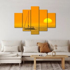 Kép - Csónak a tenger közepén (150x105 cm)