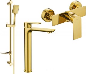 Mexen Alfa DF62 zuhanykészlet, arany - 745714DF62-50