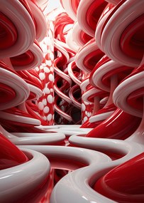 Poszter 25x35cm Vörös Örvények