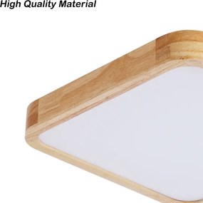 Brilagi - dimmelhető LED lámpa WOODLINE SQUARE LED/48W/230V tölgy 40x40 cm + távirányító