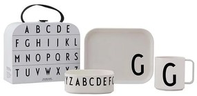 Design Letters gyerek reggeliző készlet Classics in a suitcase G 4 db