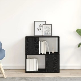 Könyvespolc Fekete tölgy 60x24x63 cm Mérnök Fa