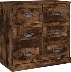 vidaXL sonoma tölgy színű szerelt fa tálalószekrény 70x35,5x67,5 cm