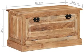 tömör akácfa cipőtároló pad 85 x 40 x 45 cm