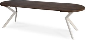 Modern bővíthető étkezőasztal LUKAS 100–250 cm dió kasmír