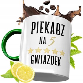 Zöld Bögre Péknek Születésnapi Ajándéknak, fényképes nyomattal