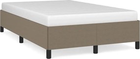 vidaXL tópszínű szövet ágykeret matrac nélkül 120x200 cm