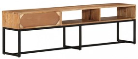 tömör akácfa TV-szekrény 160x30x45 cm