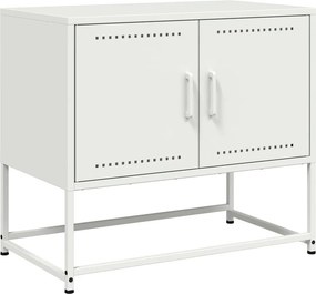 vidaXL fehér acél TV-szekrény 68,5x39x60,5 cm
