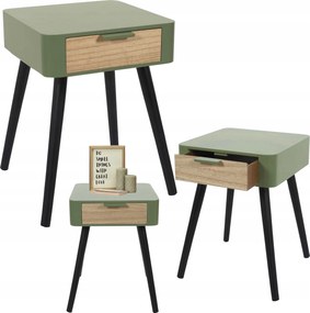 Wendy éjjeliszekrény khaki fiókkal modern hálószoba Loft