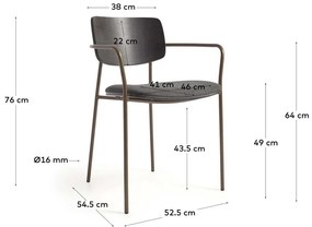 Szürke étkezőszék Maureen – Kave Home