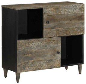 tömör fa mangó komód 80x33x75 cm