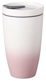 Like To Go rózsaszín-fehér porcelán utazóbögre, 350 ml - Villeroy &amp; Boch