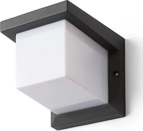 RENDL HIDE SQ fali lámpa antracit 230V LED E27 15W IP44