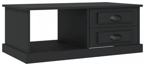 fekete szerelt fa dohányzóasztal 90x50x35 cm