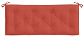 2 db melange piros szövet kerti padpárna 120 x 50 x 7 cm