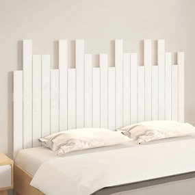 fehér tömör fenyőfa fali fejtámla 140x3x80 cm