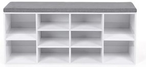 VOREN cipős szekrény fehér/szürke